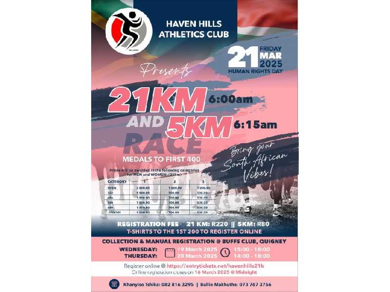 Haven Hills Athletics Club 21km and 5KM RUN