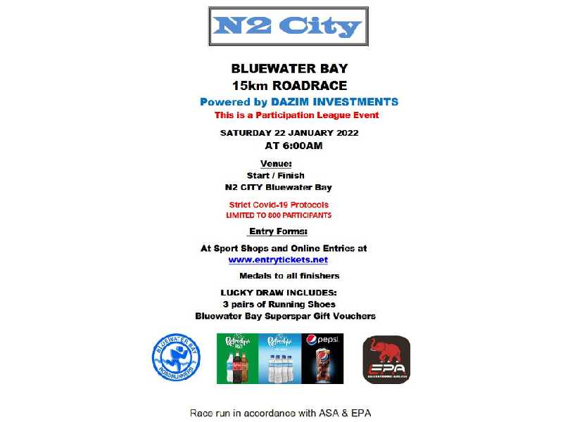 N2 City Bluewater Bay 15km Challenge