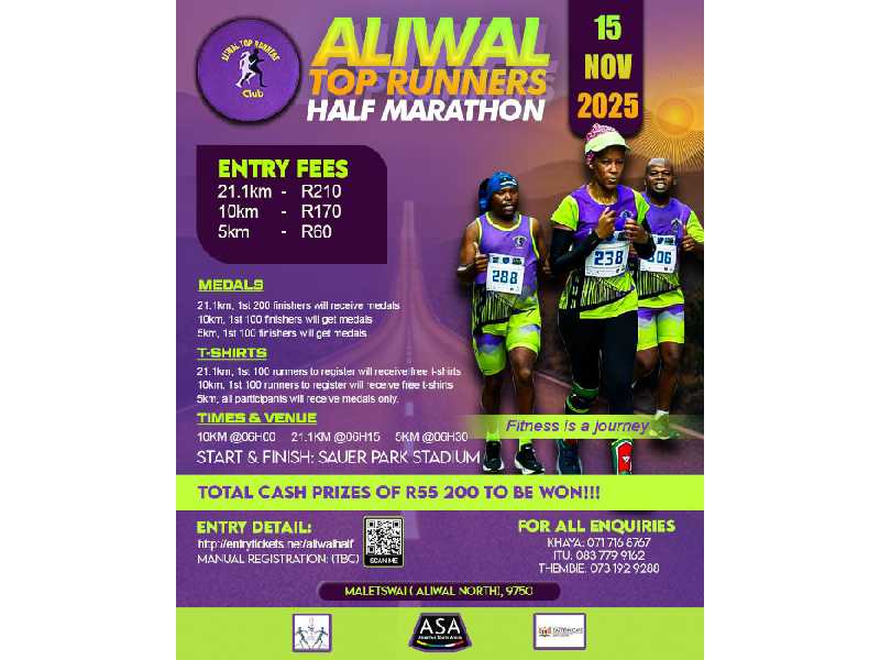 Aliwal Top Runners Half Marathon