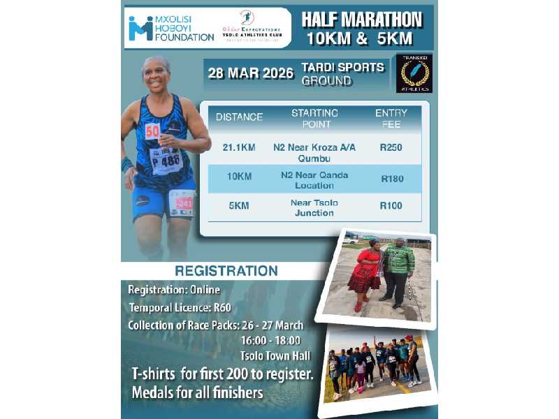 Mxolisi Hoboyi Foundation Half Marathon