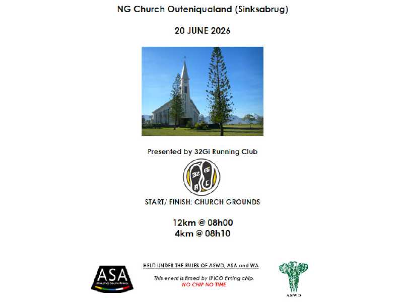 NG Church Outeniqualand, Sinksabrug 12km & 4km